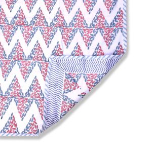 Cotton Dohar with Floral & Geometric Printed-Aaroha Living