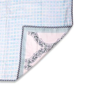 Cotton Dohar with Floral & Geometric Printed-Aaroha Living