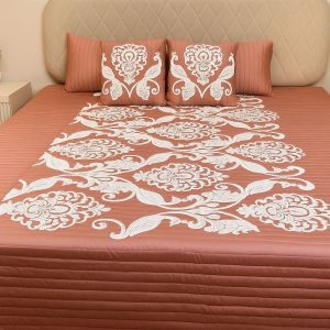 Peacock Royale Quilted Bedcover-Aaroha Living
