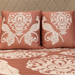 Peacock Royale Quilted Bedcover-Aaroha Living
