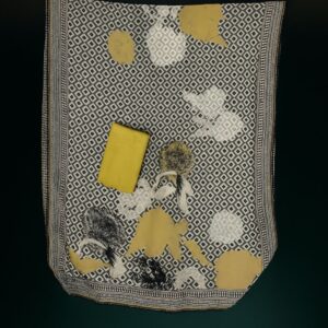 Bloom in Sunshine - Sunny yellow Muslin Unstitched Suit-Aaroha Living