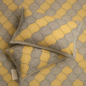 Cotton block print bedsheet-Aaroha Living