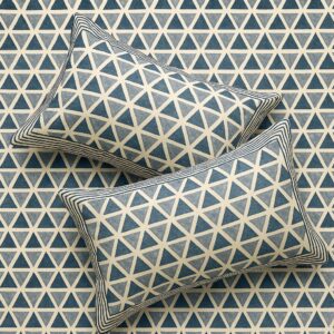 Triangles Prints Cotton Bedsheet-Aaroha Living