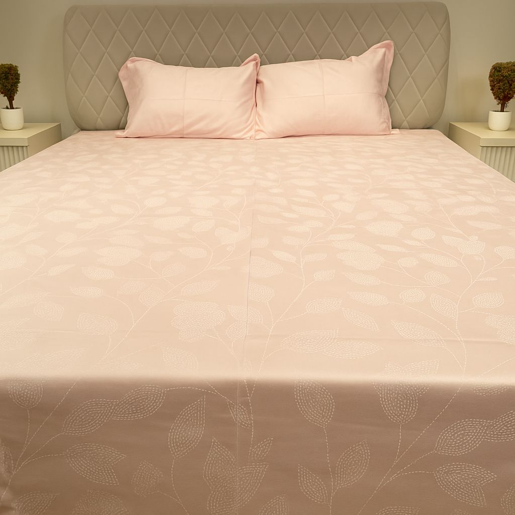 Soft Cotton Print Bedsheet-Aaroha Living