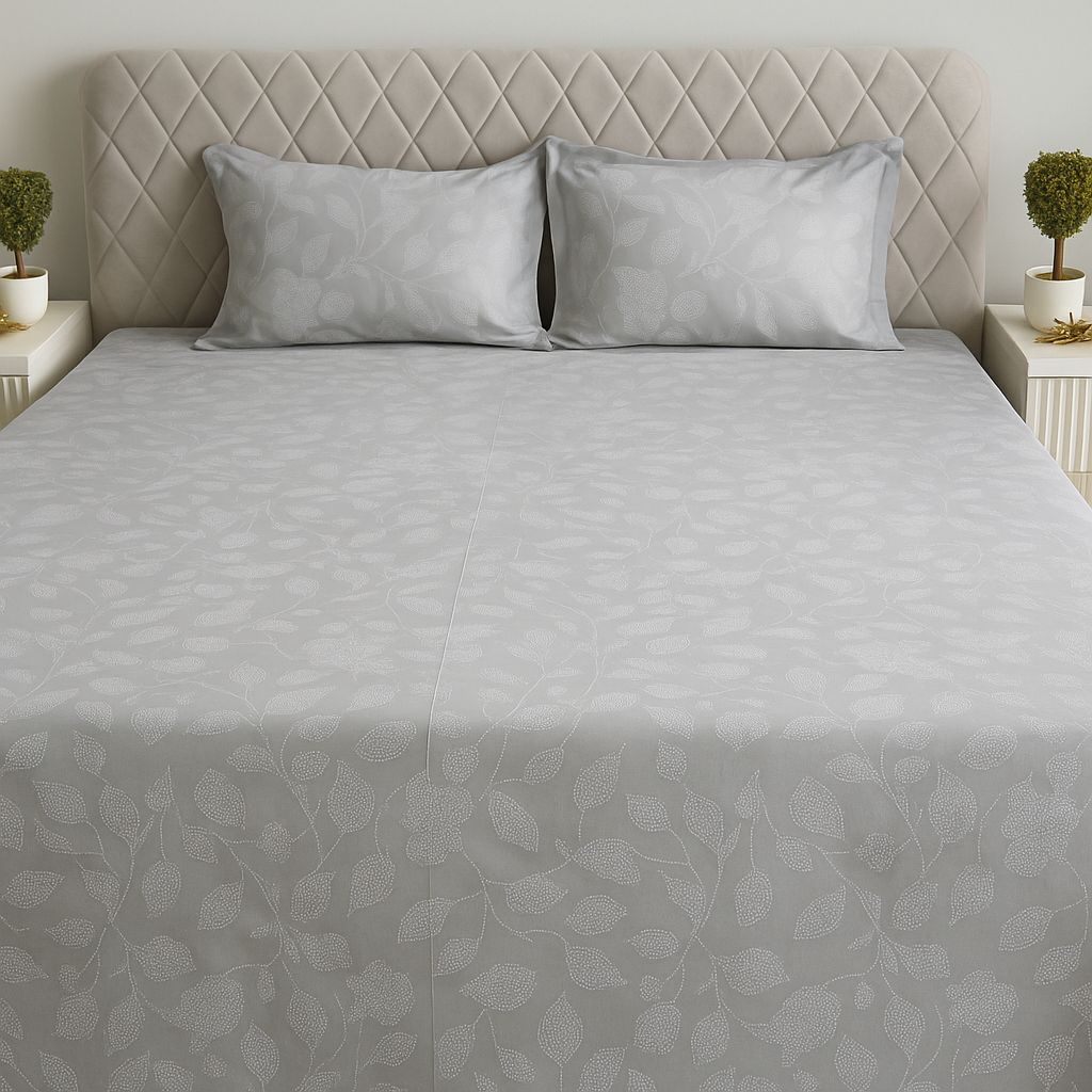 Soft Cotton Print Bedsheet-Aroha Living