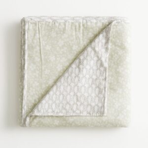 Cotton Dohar with Two Side Floral Prints-Aaroha Living