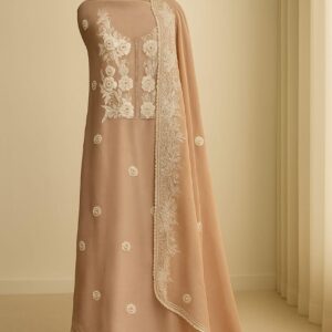 Blush Breeze - Pastel Pink Tissue Unstitched Suit