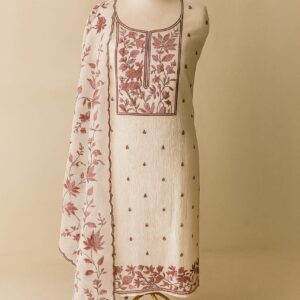 Crush Tissue With Embroidery Unstitched Suit