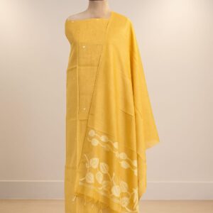 Jamdani Chanderi With Self Weaving Unstitched Suit