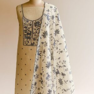 Crush Tissue With Embroidery Unstitched Suit