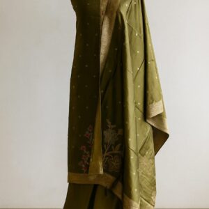 Chanderi Zari Work Unstitched Suit