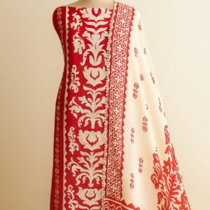 Crape Printed With Beads Highlight Unstitched Suit