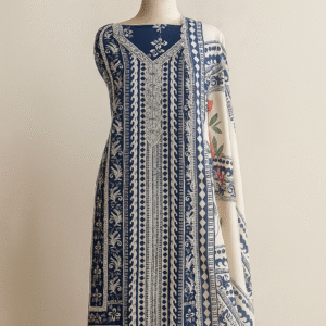 Crape Printed Unstitched Suit