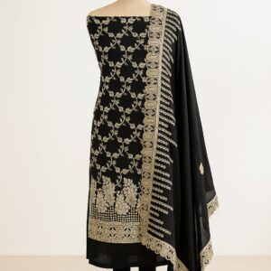 Chiffon Floral Embroidery Unstitched Suit