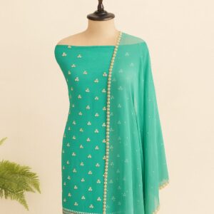 Crape Sequence Work Unstitched Suit