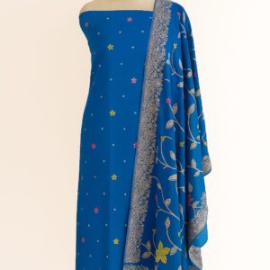 Viscose Georgette Golden Zari Unstitched Suit