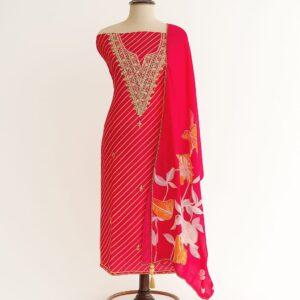 Tissue Gota Unstitched Suit