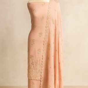 Chinon Floral Embroidery Unstitched Suit
