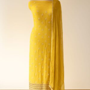 Crape Sequence Work Unstitched Suit