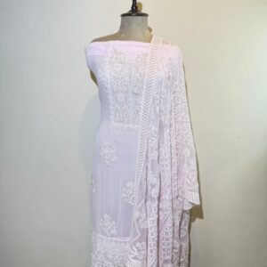 Georgette Chikankari Embroidery Unstitched Suit