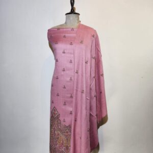 Kashmiri Embroidery Pashmina Unstitched Suit