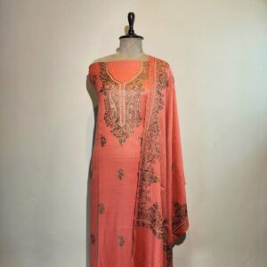 Kashmiri Embroidery Pashmina Unstitched Suit