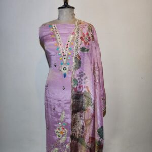 Tissue Gota Unstitched Suit