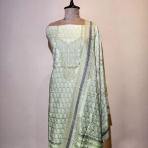 Pashmina Printed With Embroidery Unstitched Suit