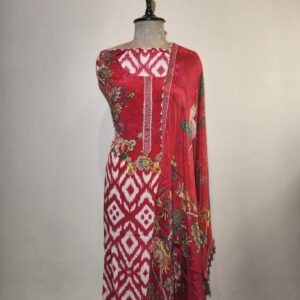 Crape Printed Unstitched Suit