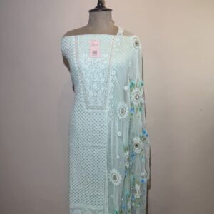 Georgette Chikankari Embroidery Unstitched Suit