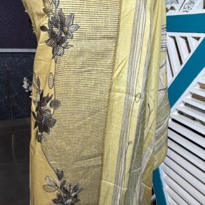 Cotton embroidered suit